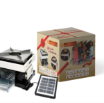 Agneekaa Eco Lakshmi Trishakti Forced Draft Advance BioMass Renewable Improved Smokeless Cookstove with 2.5 Solar Panel